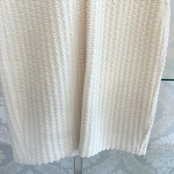 ST. JOHN Black Label Cream/Ivory Knit Wool Blend Sheath Dress - Picture 7 of 8